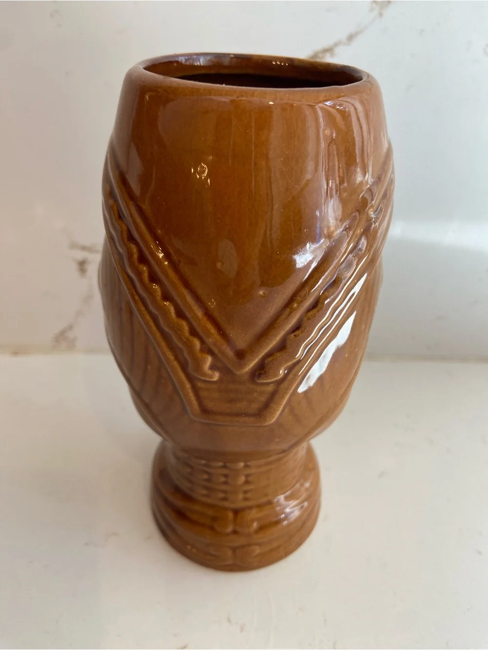 Jekyll and Hyde Brown Glazed Ceramic TIKI Mug Club Cup NYC
